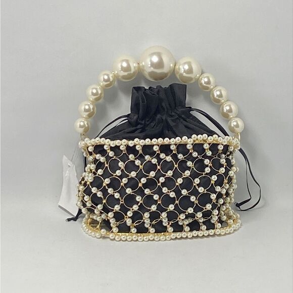 Rosantica Holli Siviglia Faux Pearl-Embellished Top Handle Bag - Picture 4 of 12